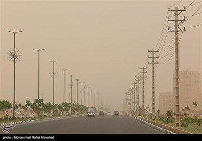 تصاویری از گرد و خاک در قم