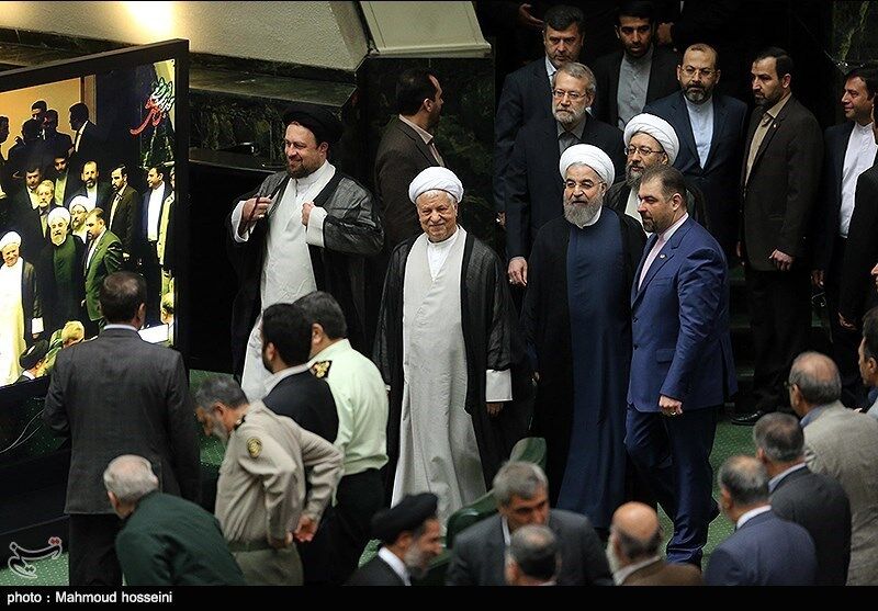 هاشمی،روحانی و سیدحسن آقا در یک قاب