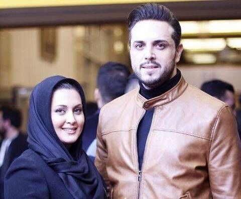 مجری معروف در کنار همسرش/عکس