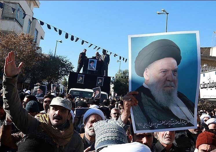 تشییع پیکر آیت الله موسوی اردبیلی/تصاویر