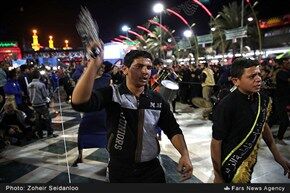 غروب و شب اربعین حسینی در کربلا