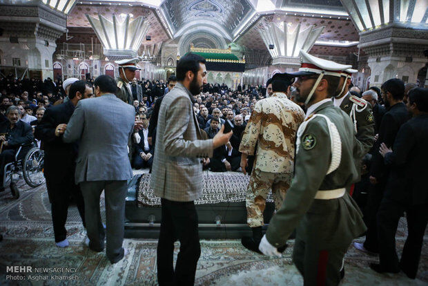 تشییع پیکر بانو حدیدچی/تصاویر