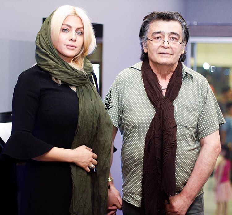 رضا رویگری در کنار همسرش/ عکس