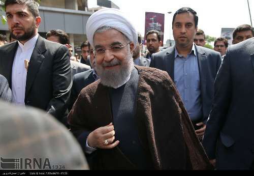 روحانی در راهپیمایی روز قدس/تصاویر