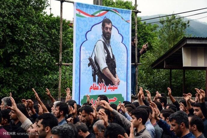 تشییع پیکرسرباز گمنام امام زمان(عج)/تصاویر
