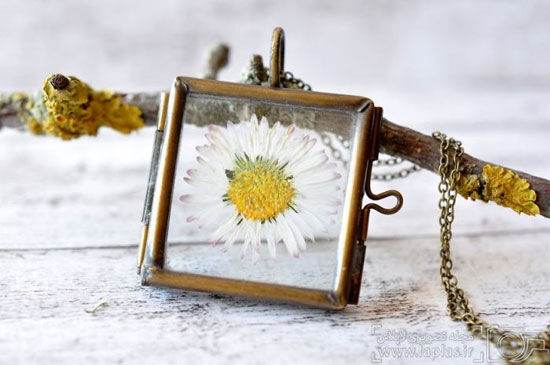 جواهراتی از گل های واقعی /تصاویر